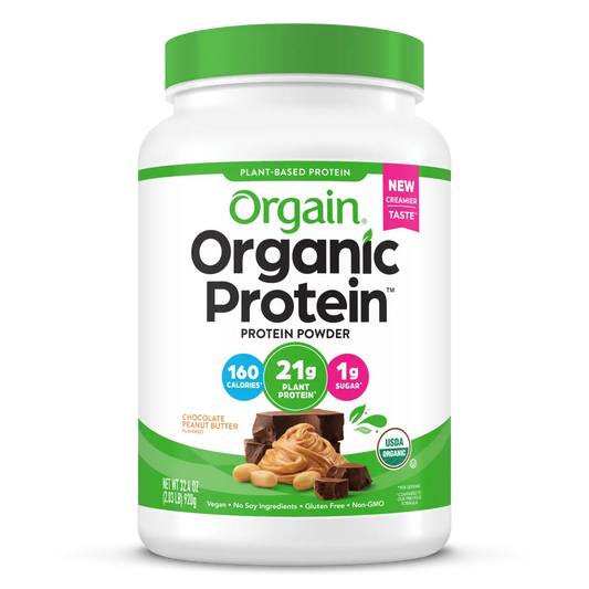 Organic Protein? Plant Based Protein Powder - Chocolate Peanut Butter