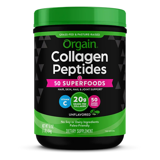 Grass-Fed Pasture Raised Collagen Peptides + Superfoods Powder